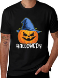 Halloween Pumpkin Witch Hat T-Shirt