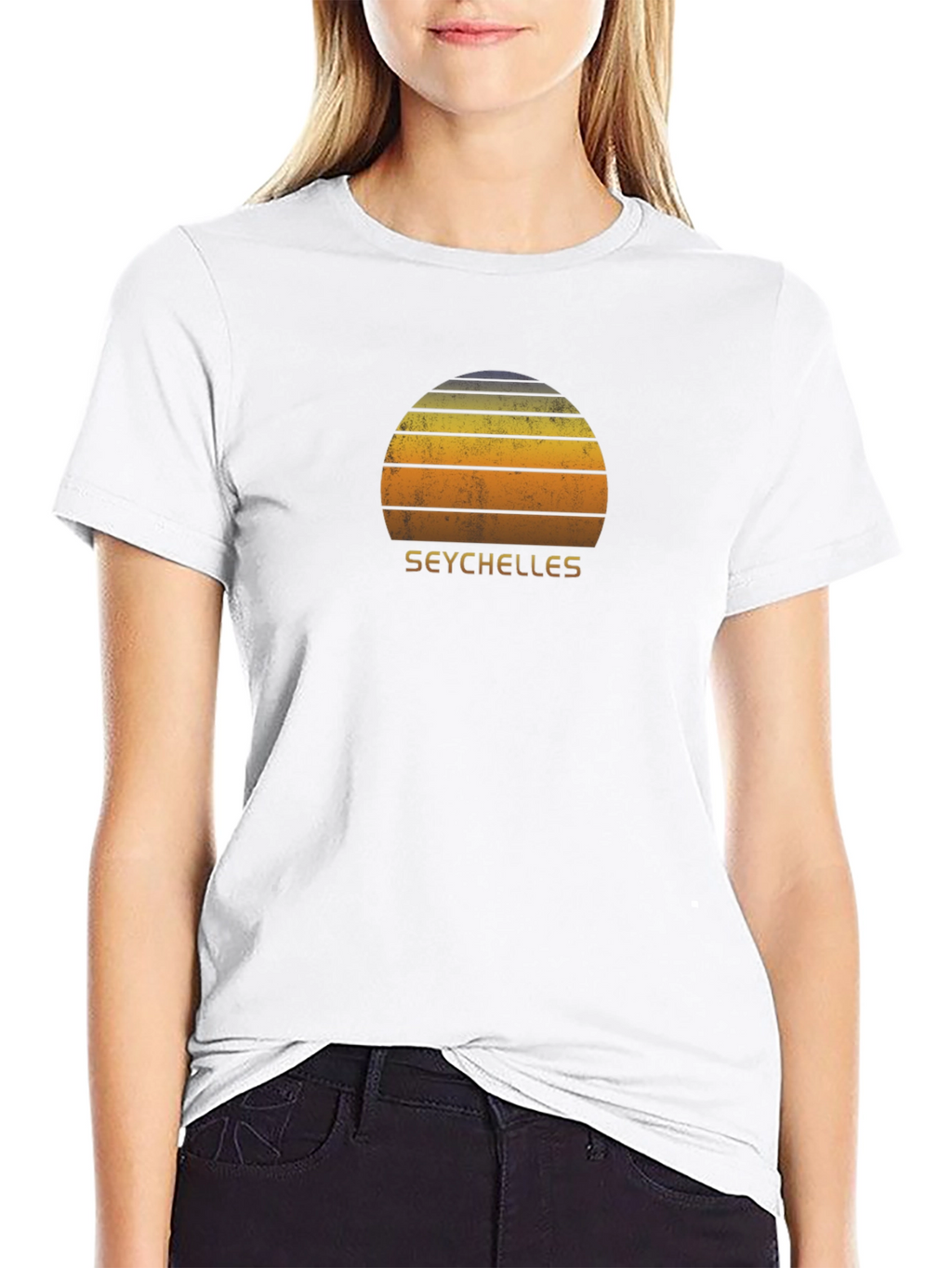 Seychelles Sunset Graphic T-Shirt - Island Vacation Tee