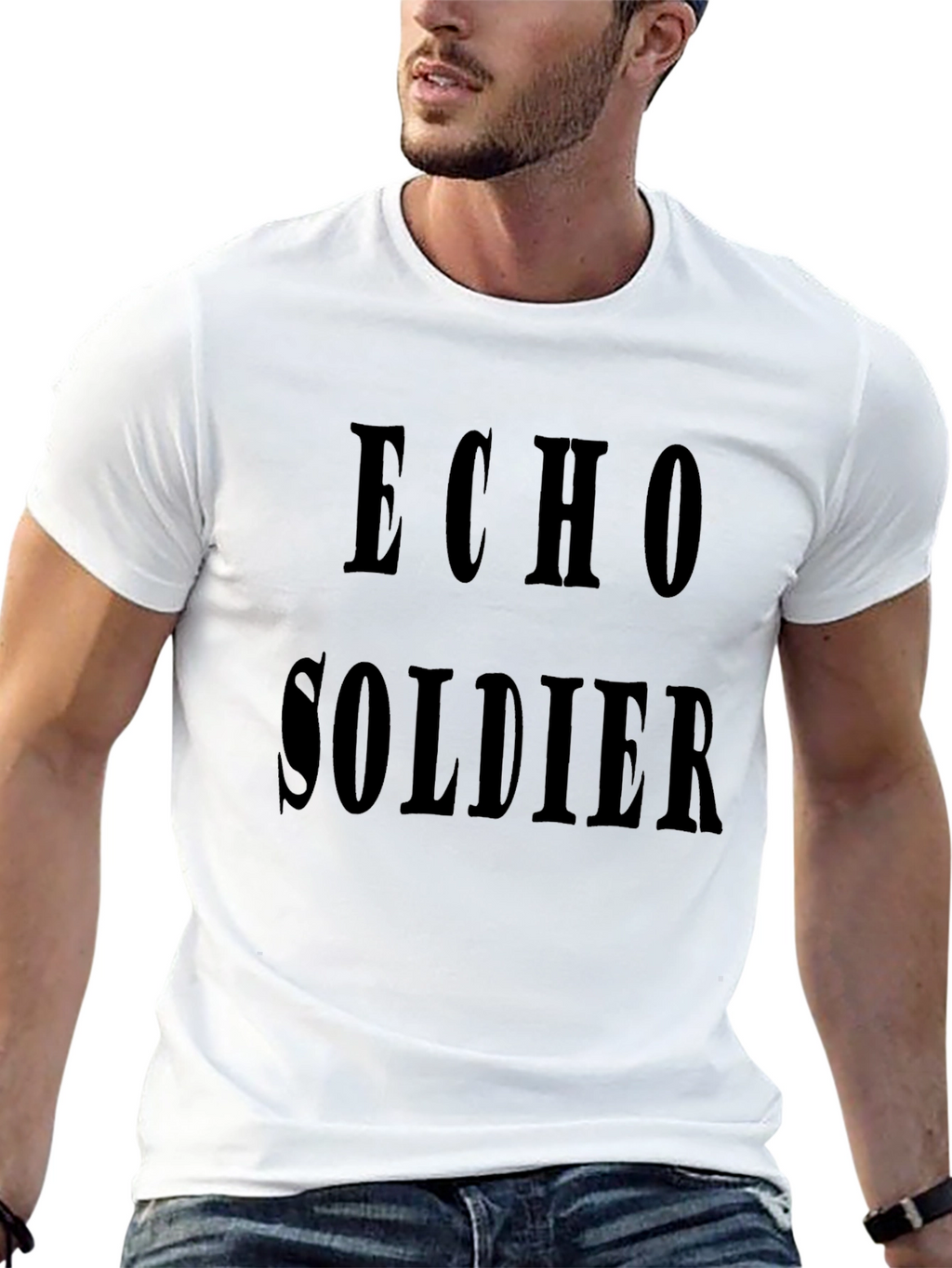 Echo Soldier Black Graphic Tee