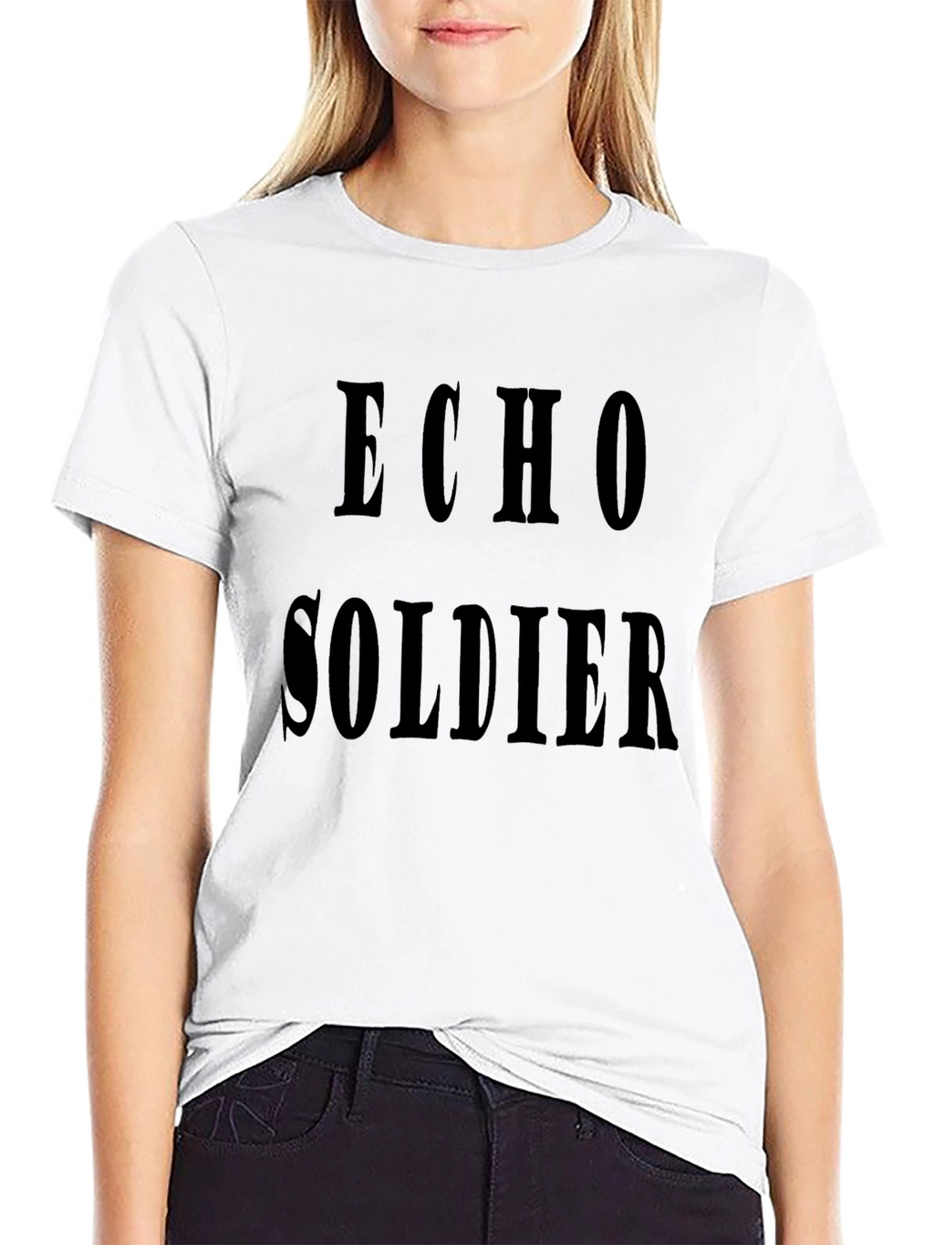 Echo Soldier Black Graphic Tee