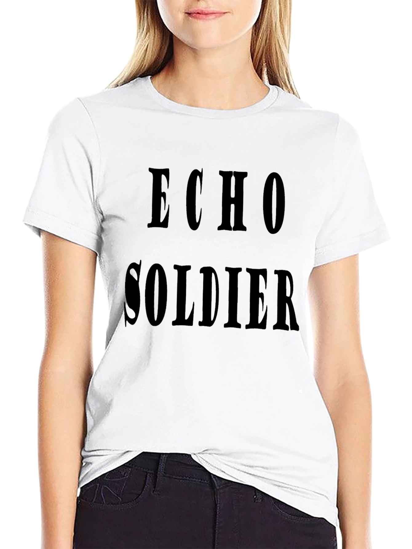 Echo Soldier Black Graphic Tee