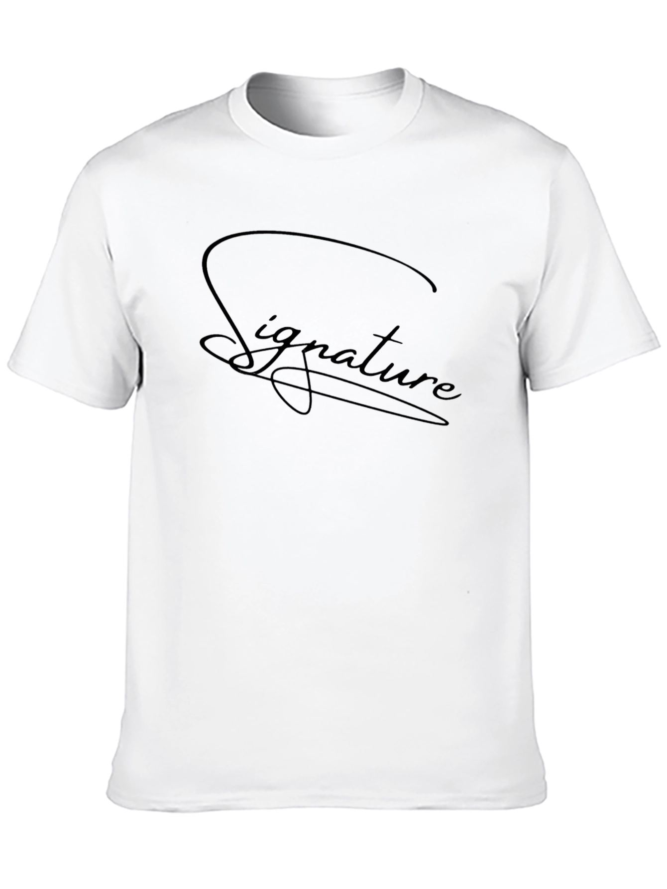 Signature Script Black Tee