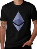 Ethereum Crypto Black T-Shirt - Modern Graphic Tee