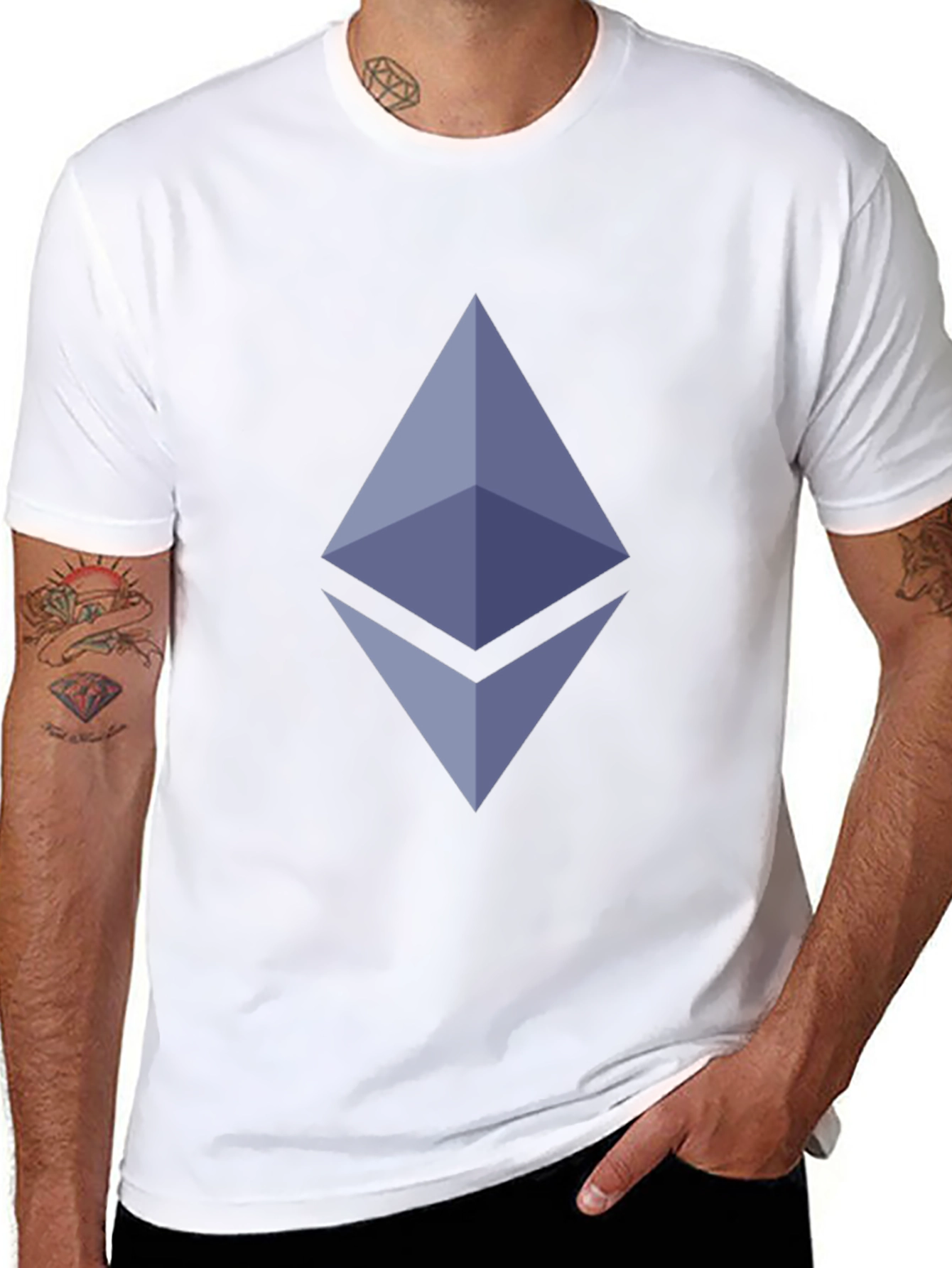 Ethereum Crypto Black T-Shirt - Modern Graphic Tee