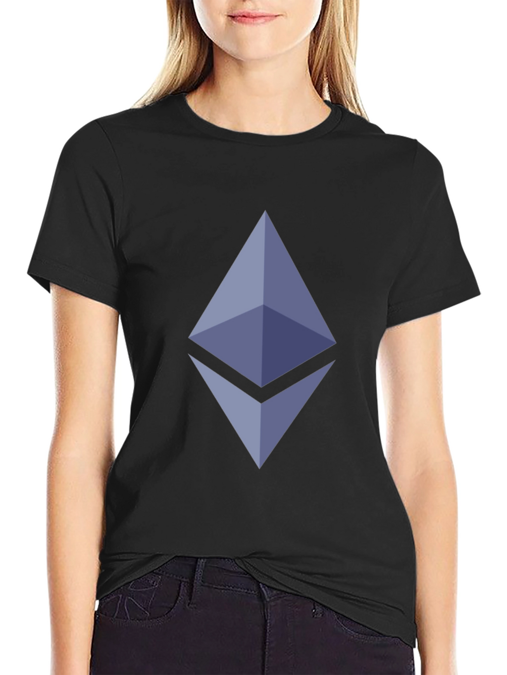 Ethereum Crypto Black T-Shirt - Modern Graphic Tee