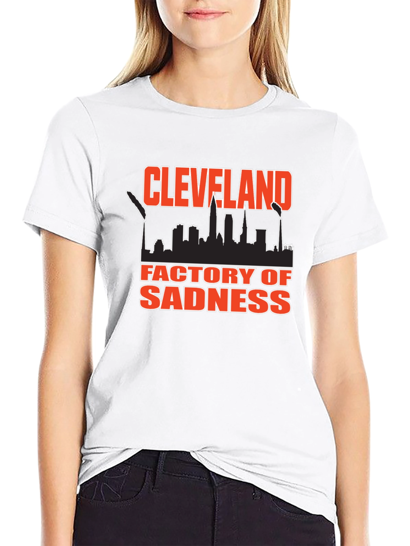 Cleveland Factory of Sadness Black T-Shirt