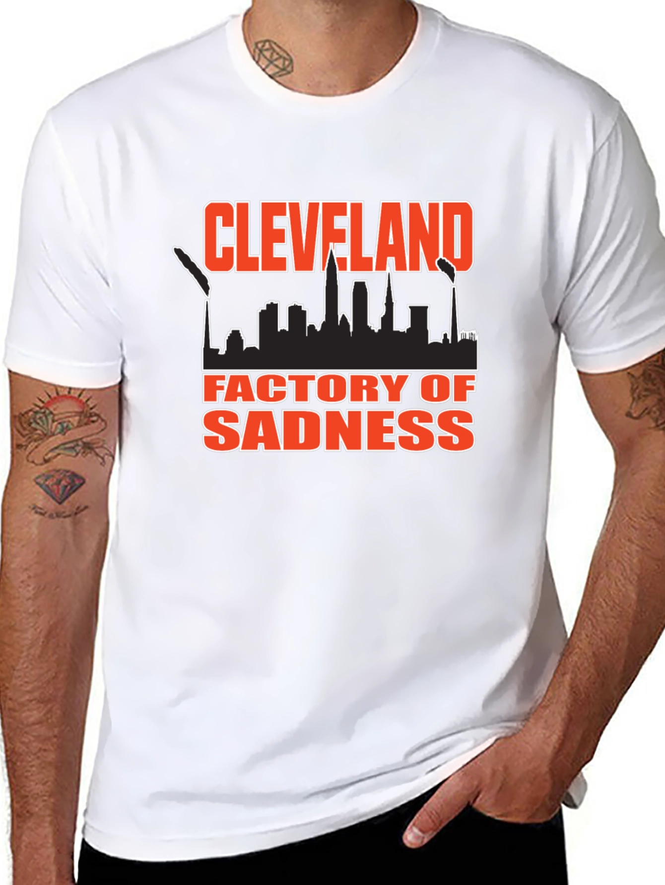 Cleveland Factory of Sadness Black T-Shirt