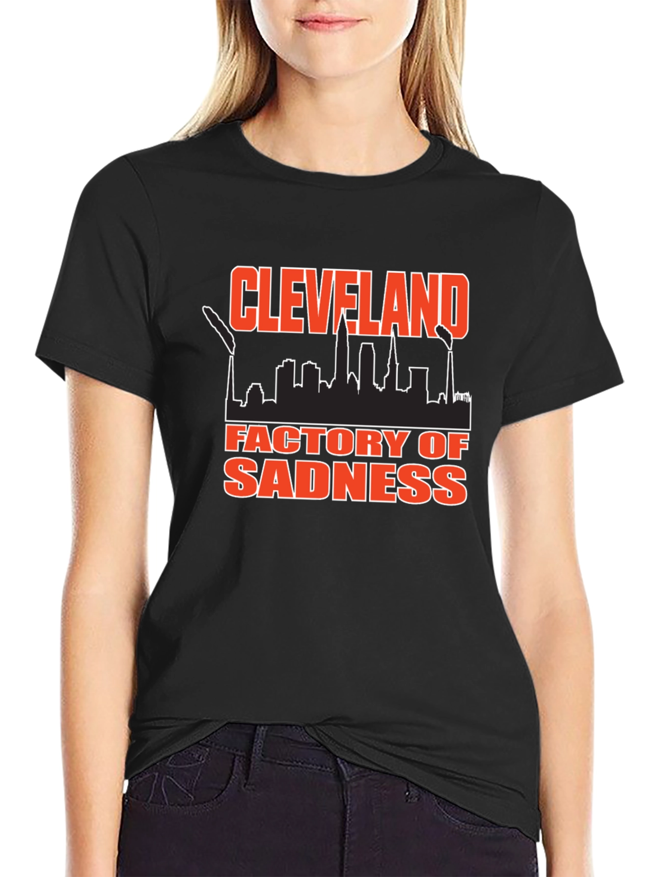Cleveland Factory of Sadness Black T-Shirt
