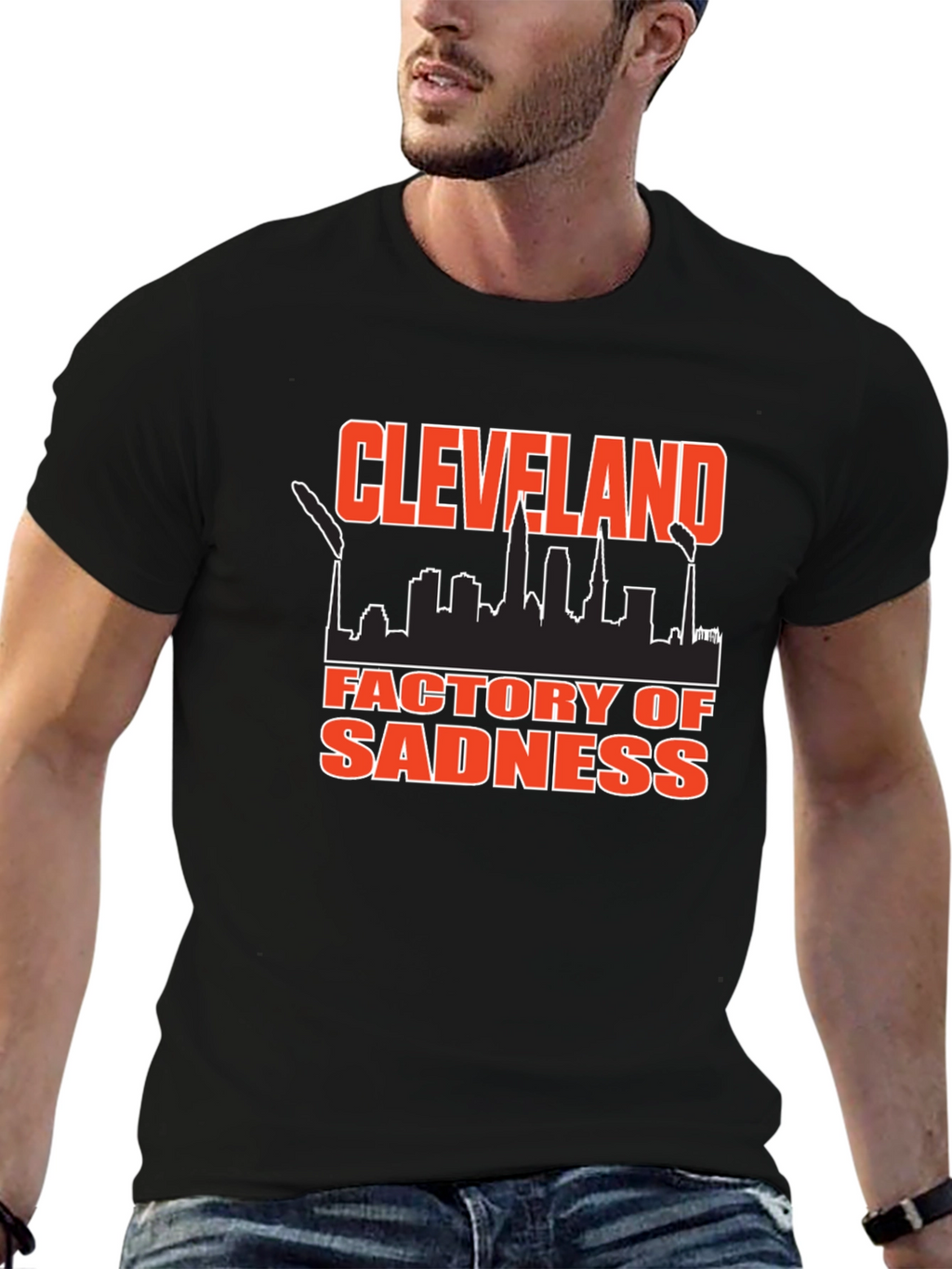 Cleveland Factory of Sadness Black T-Shirt