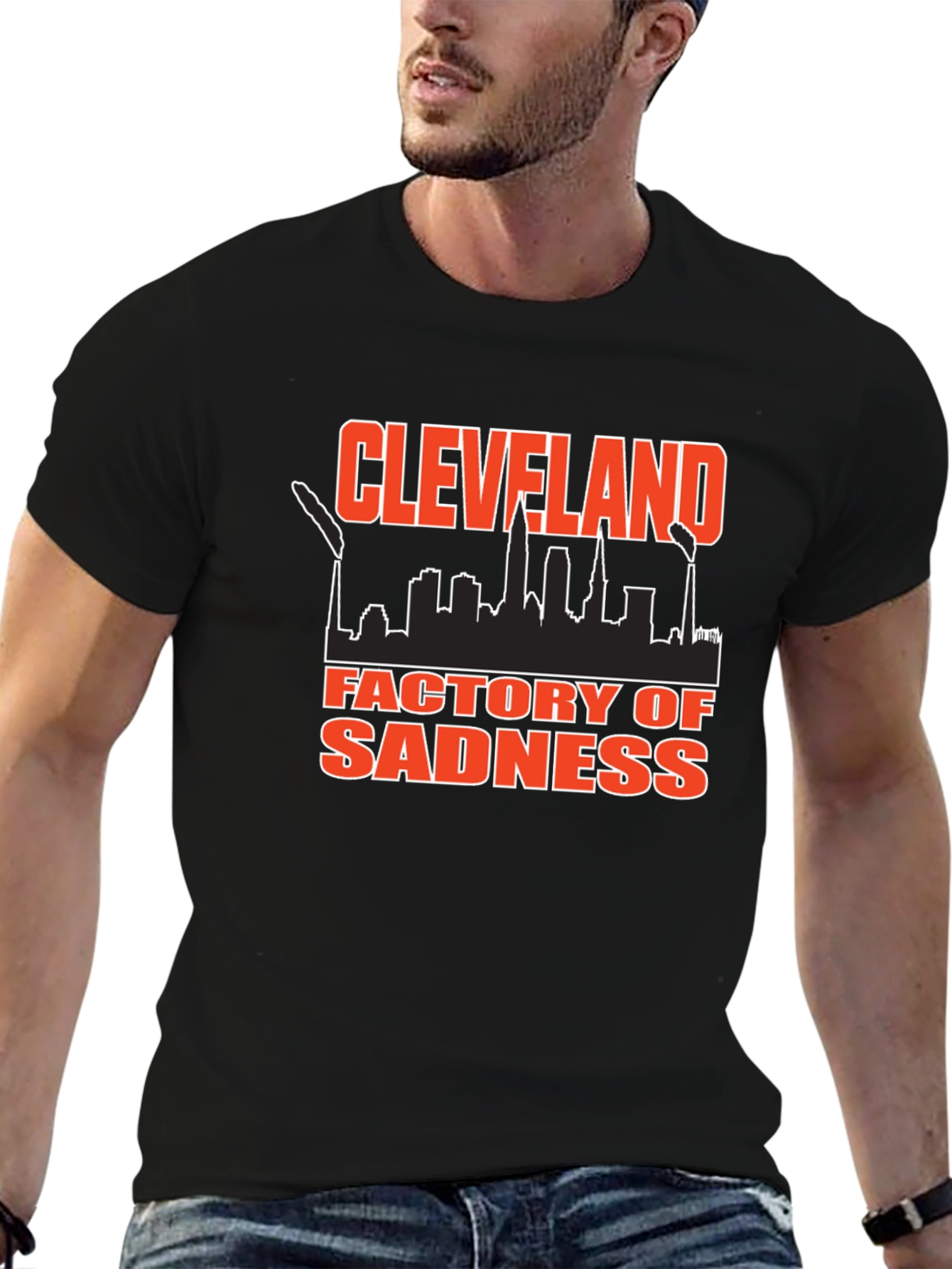 Cleveland Factory of Sadness Black T-Shirt