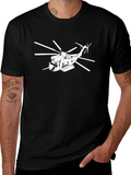 Helicopter Graphic Tee - Cool Design Shirt