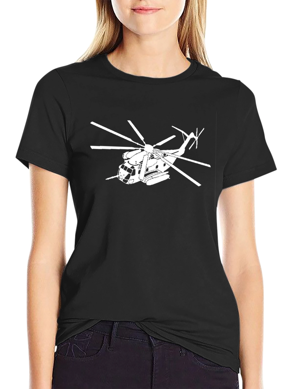 Helicopter Graphic Tee - Cool Design Shirt
