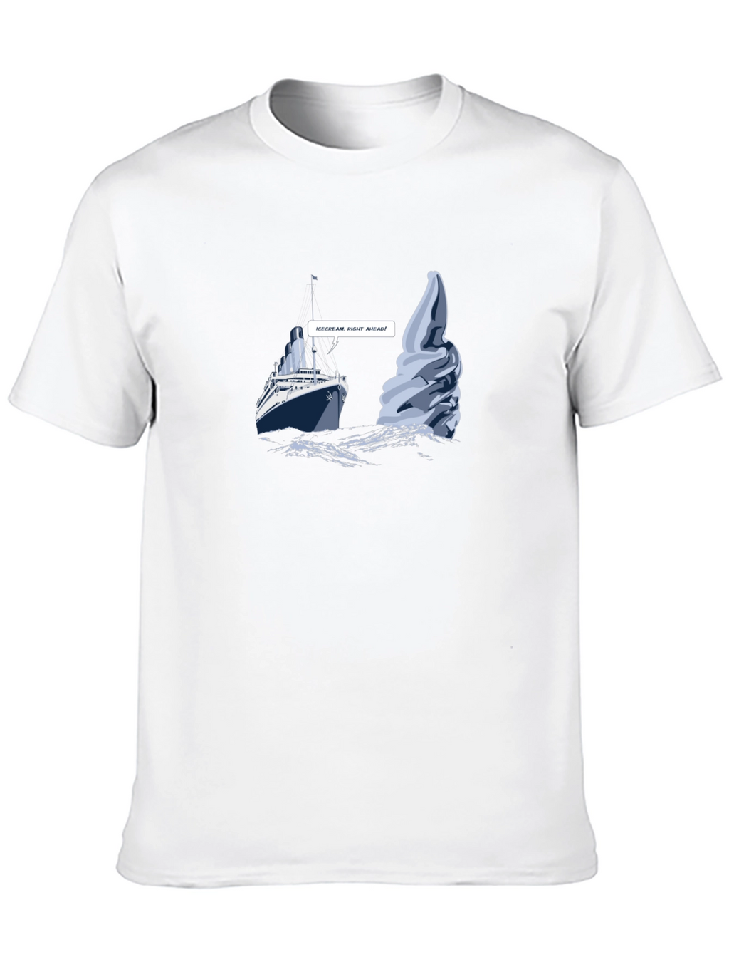 Titanic Ice Cream Ahead Mens T-Shirt