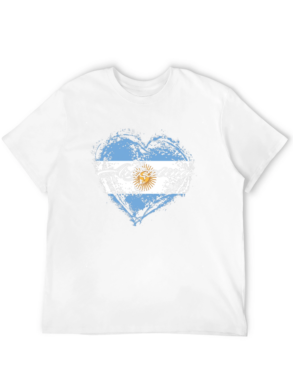 Argentina Flag Heart T-Shirt
