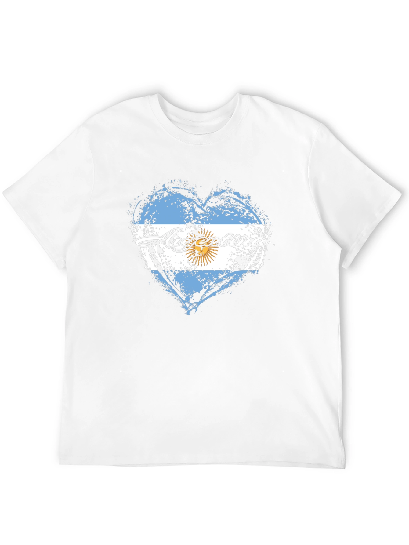 Argentina Flag Heart T-Shirt