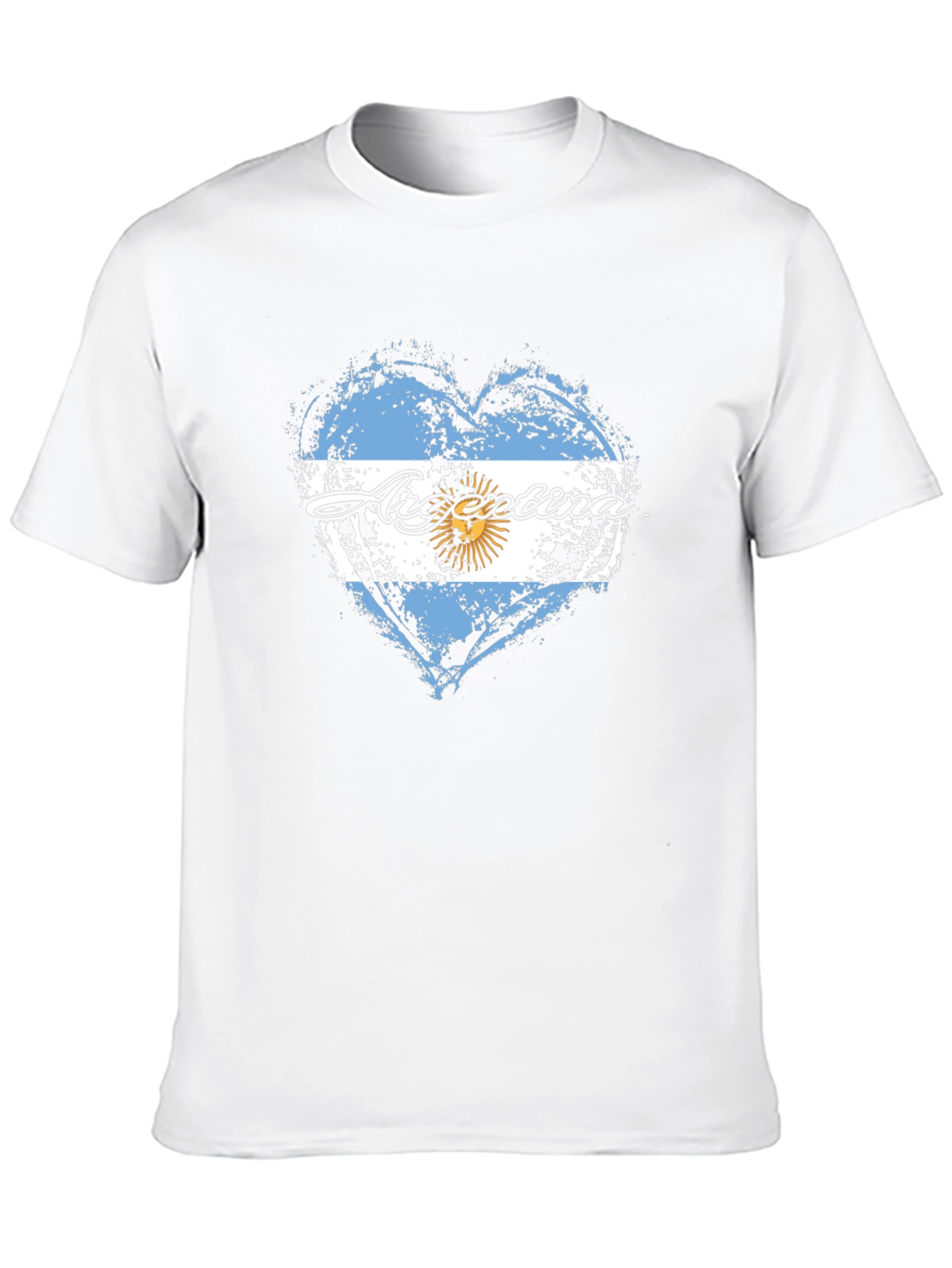 Argentina Flag Heart T-Shirt