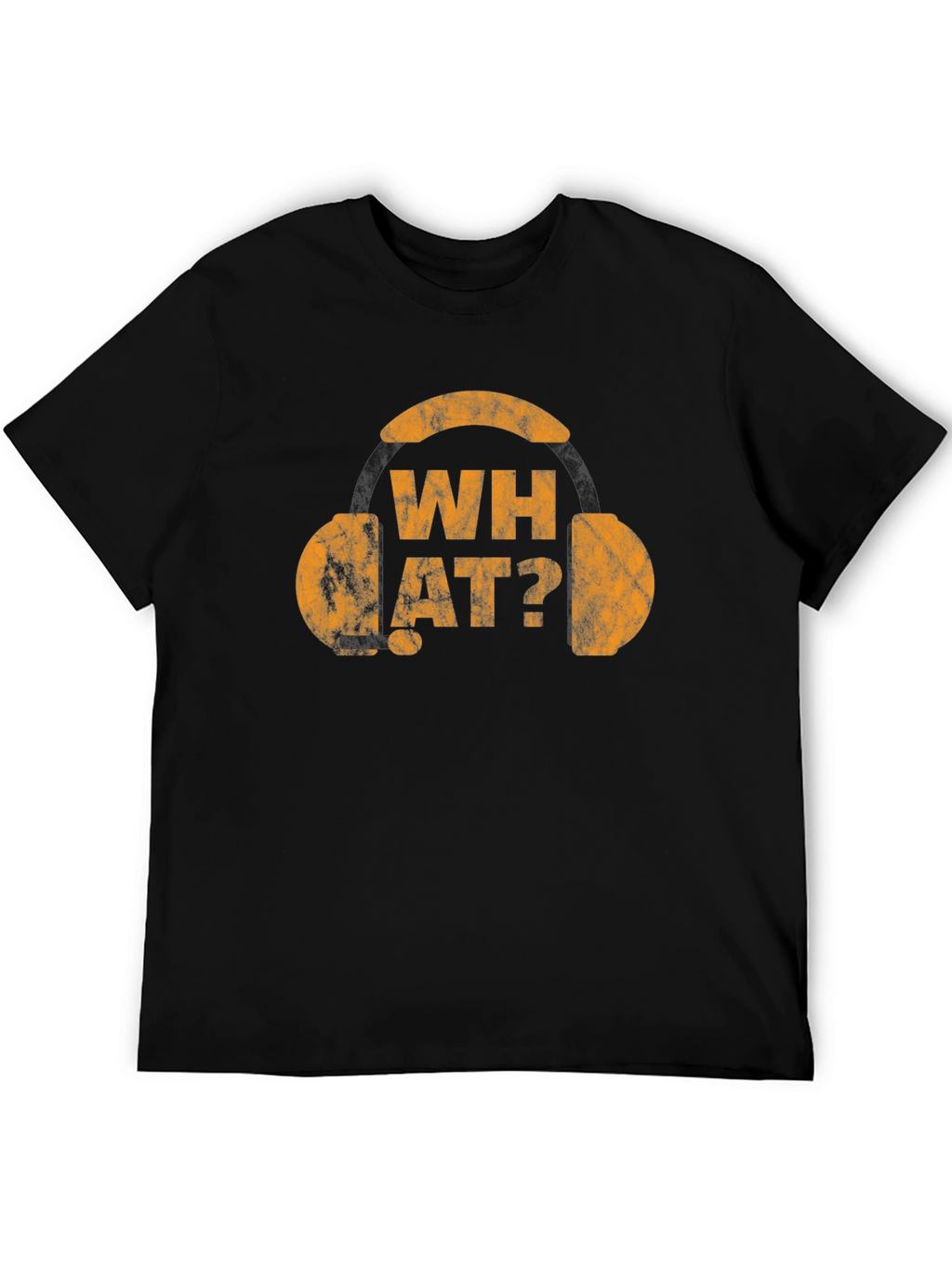 What? Graphic Tee - Novelty Headphone T-Shirt