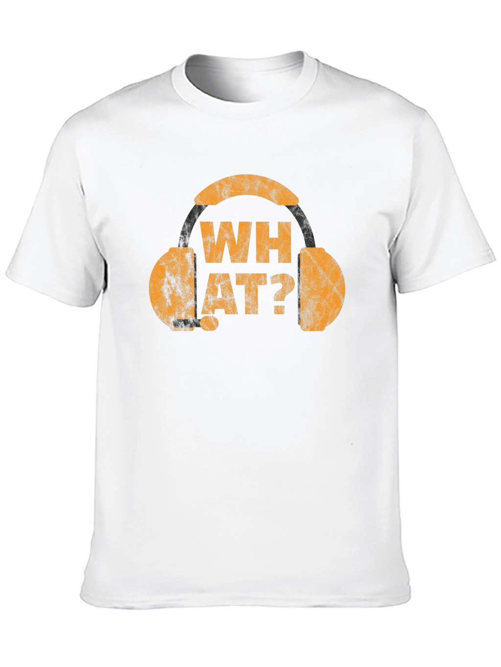 What? Graphic Tee - Novelty Headphone T-Shirt