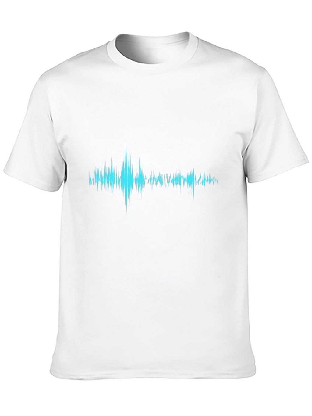 Soundwave Graphic Print T-Shirt - Black