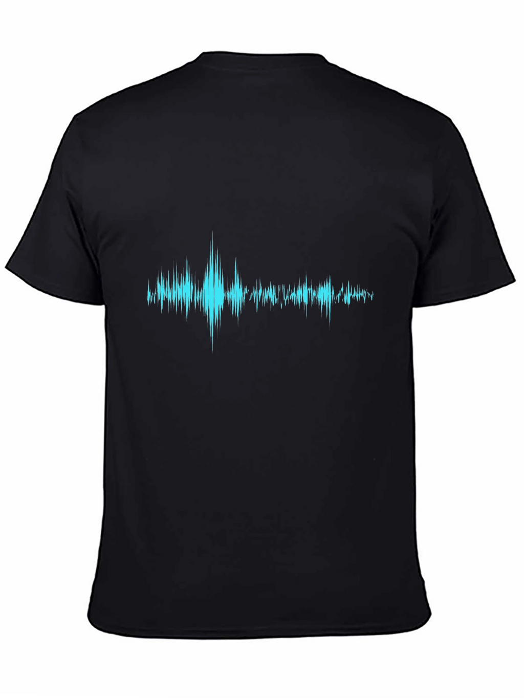 Soundwave Graphic Print T-Shirt - Black