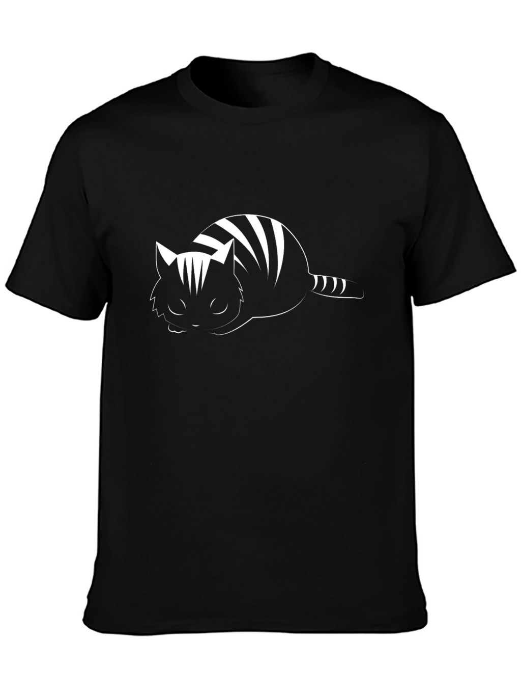 Cool Cat Tee - Striped Nap Time Design