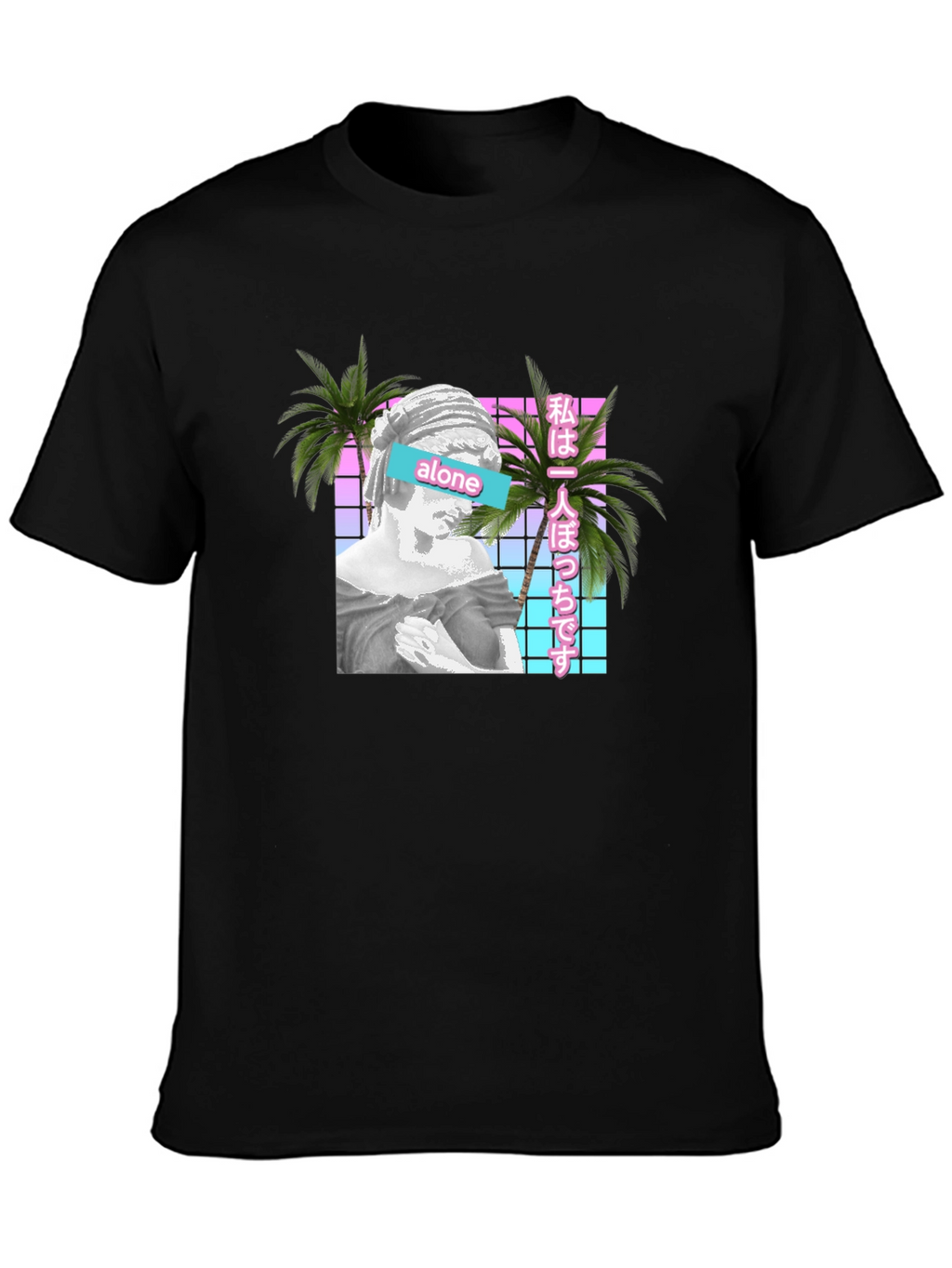 Vaporwave Aesthetic Alone T-Shirt