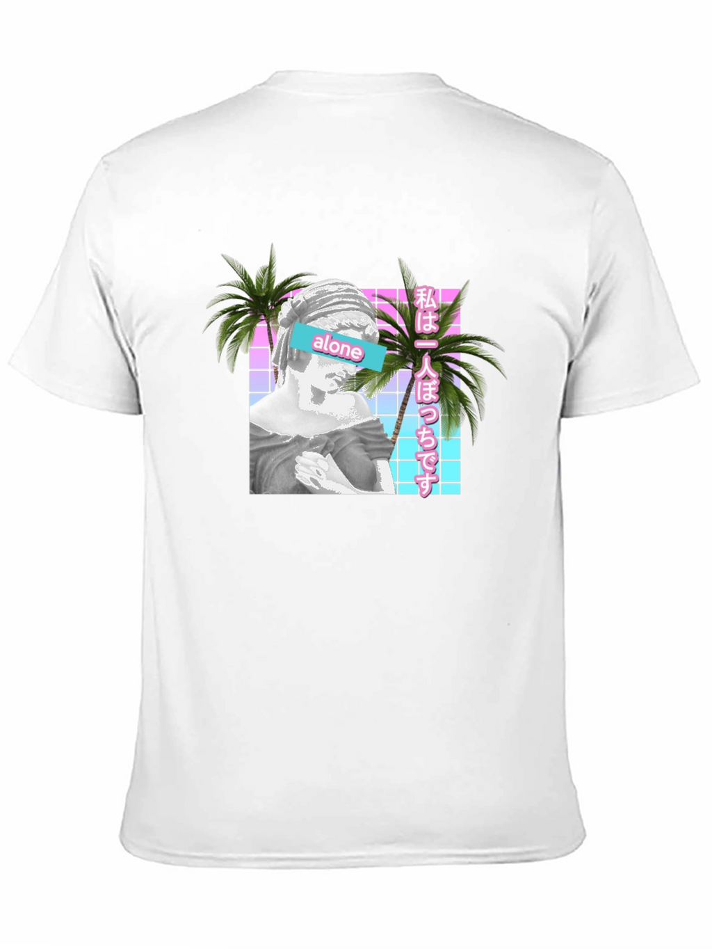 Vaporwave Aesthetic Alone T-Shirt