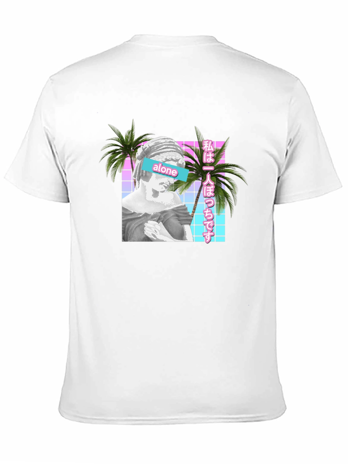 Vaporwave Aesthetic Alone T-Shirt