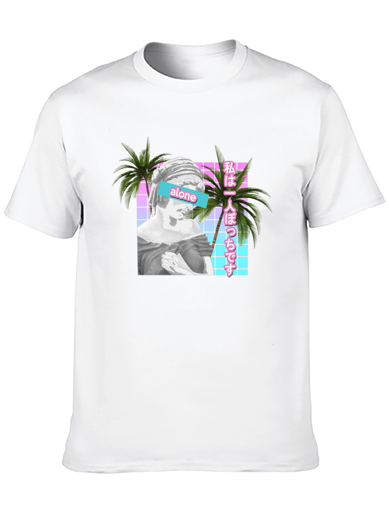 Vaporwave Aesthetic Alone T-Shirt