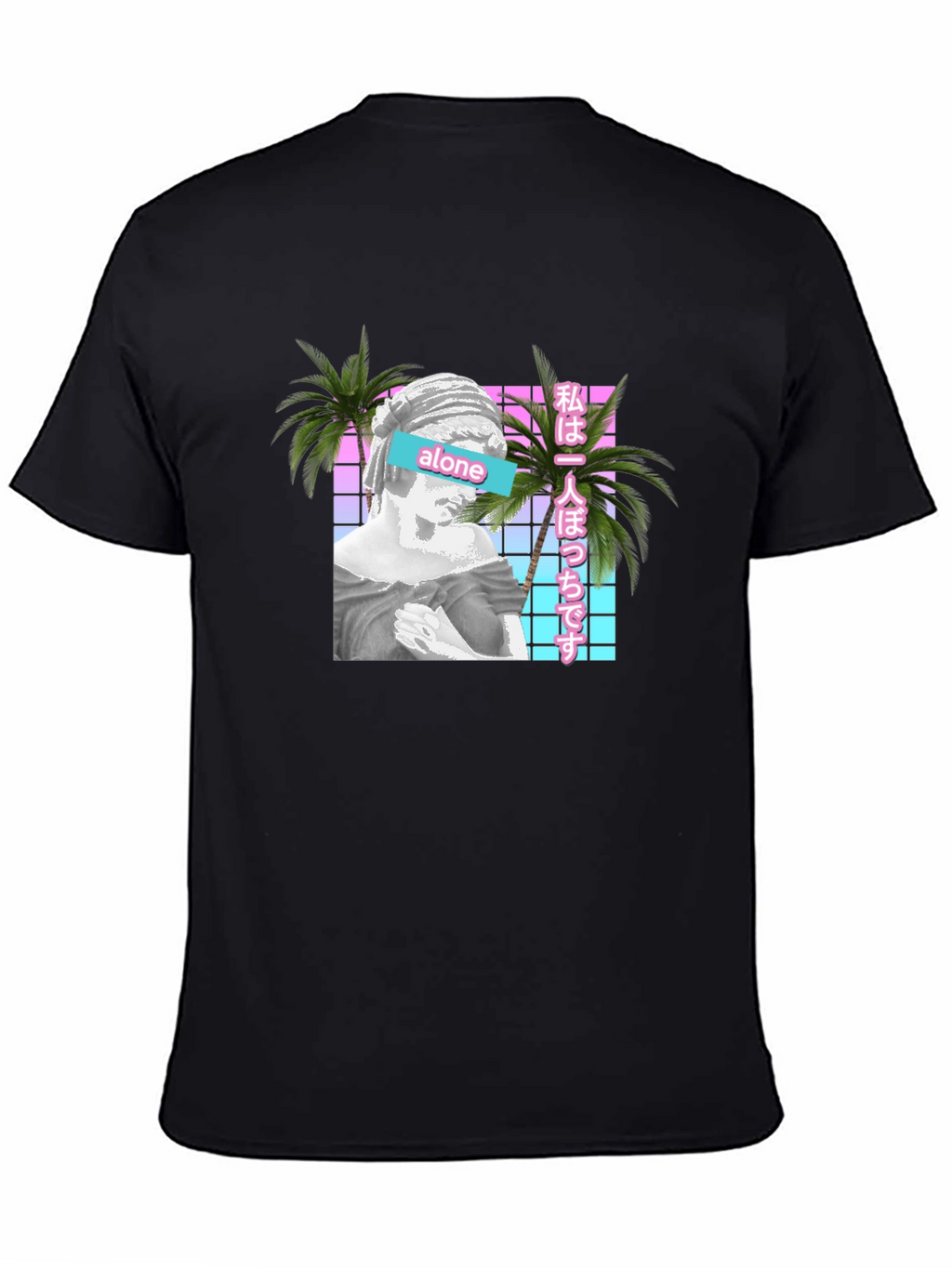 Vaporwave Aesthetic Alone T-Shirt