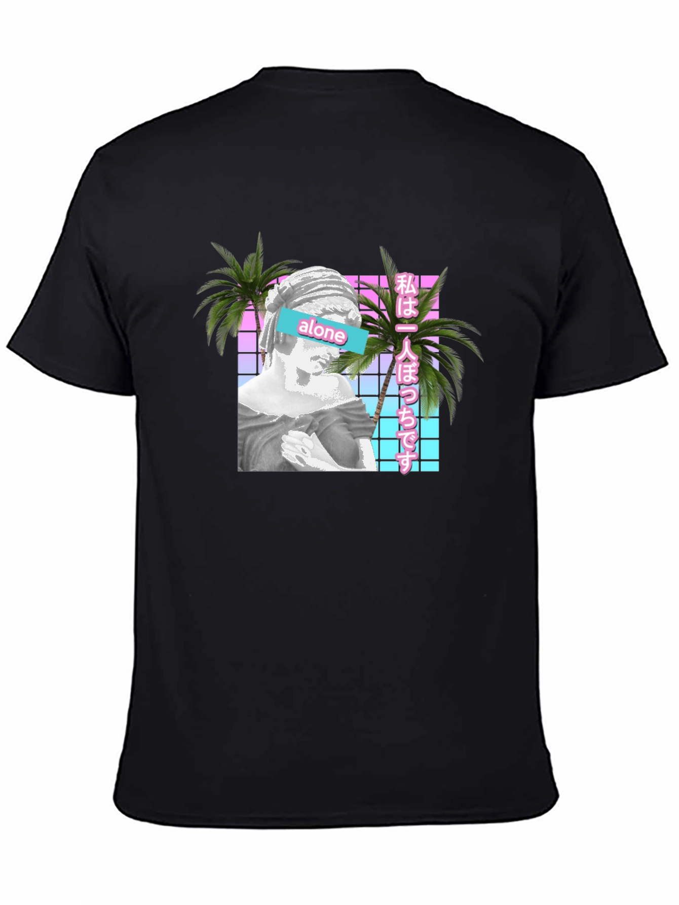 Vaporwave Aesthetic Alone T-Shirt
