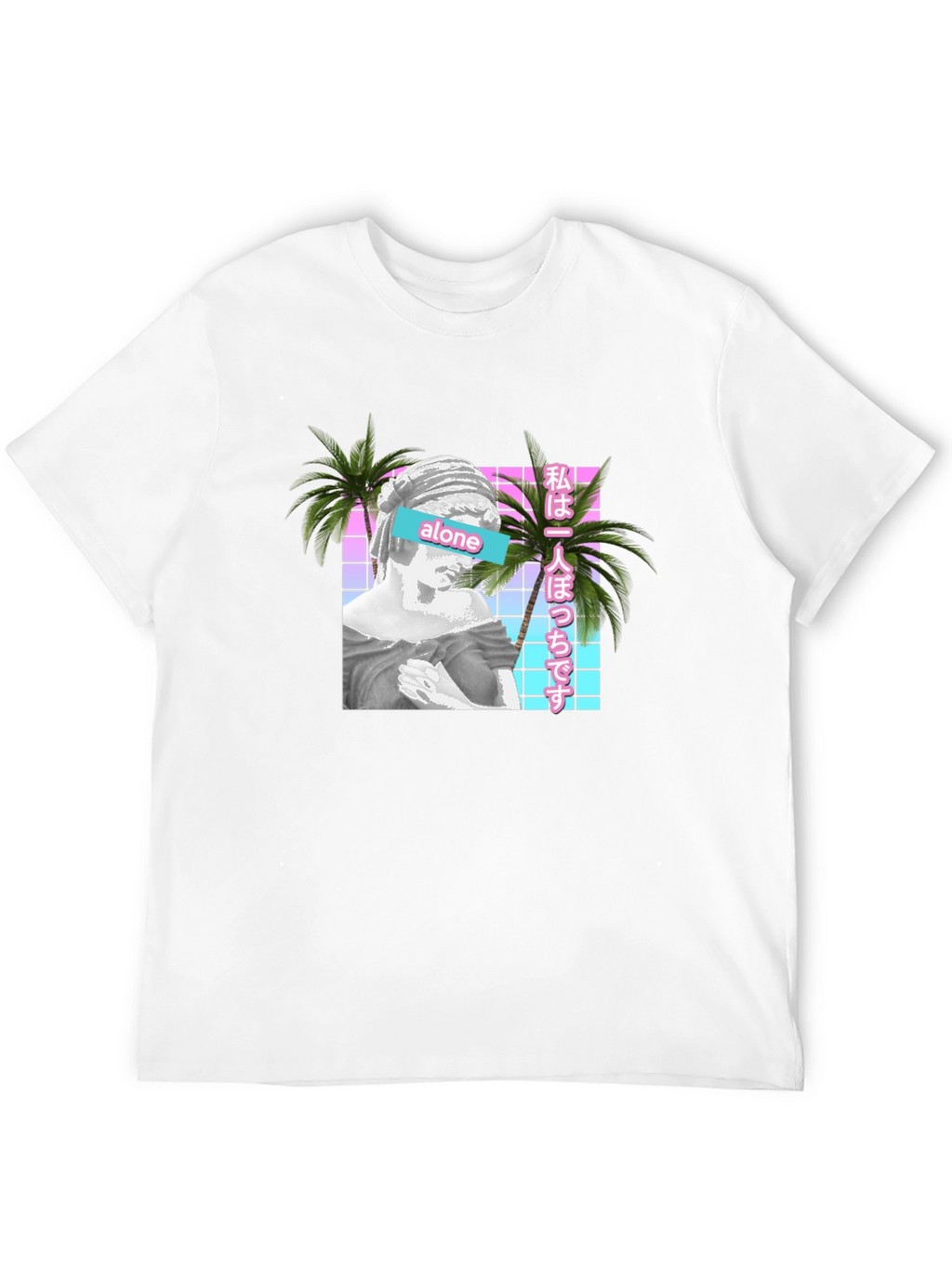 Vaporwave Aesthetic Alone T-Shirt