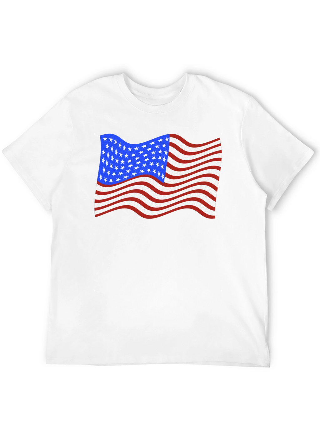 American Flag Graphic Black T-Shirt