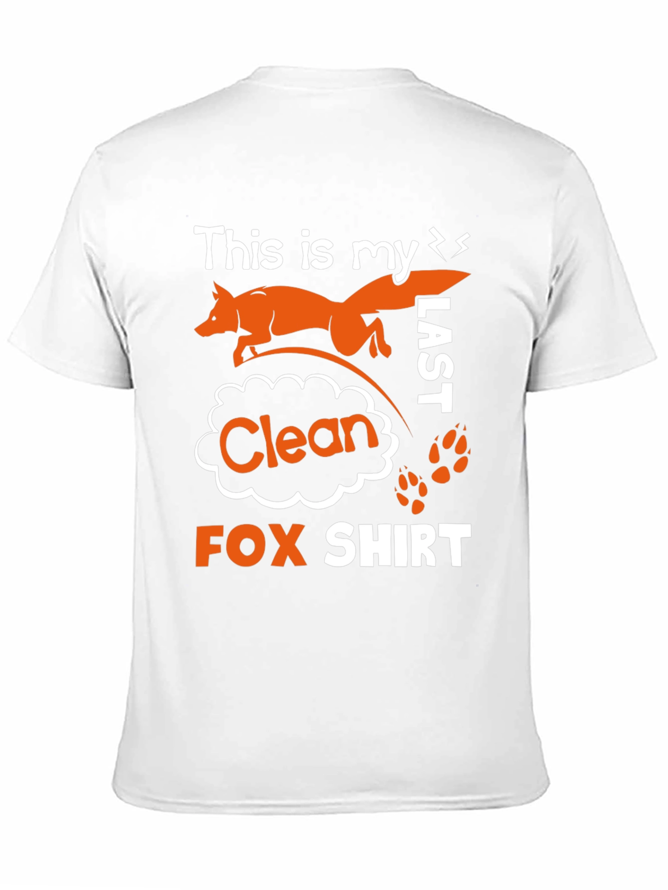 Funny Last Clean Fox Graphic T-Shirt