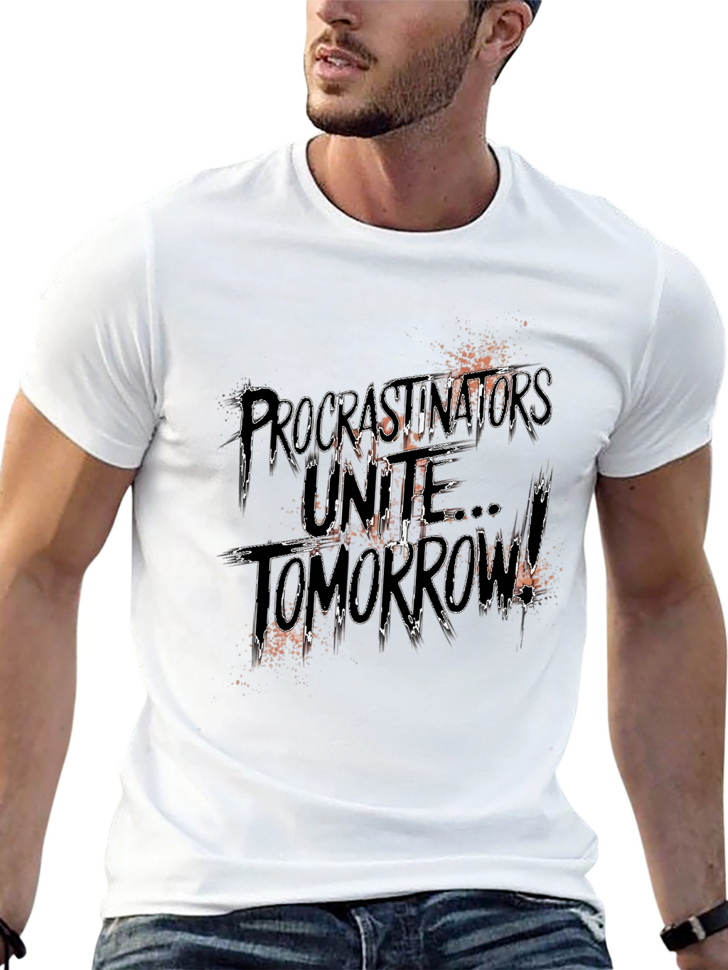 Procrastinators Unite Tomorrow Graphic Tee