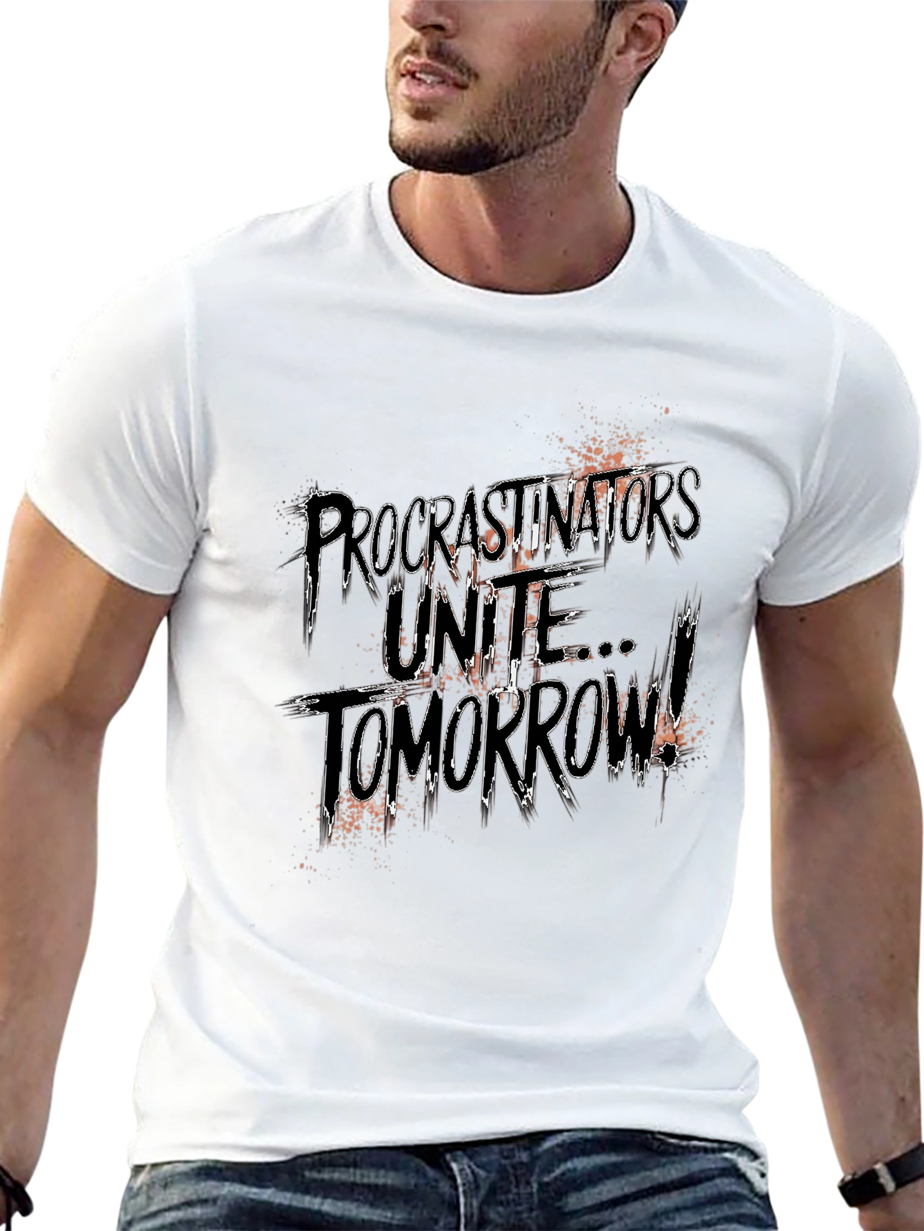 Procrastinators Unite Tomorrow Graphic Tee