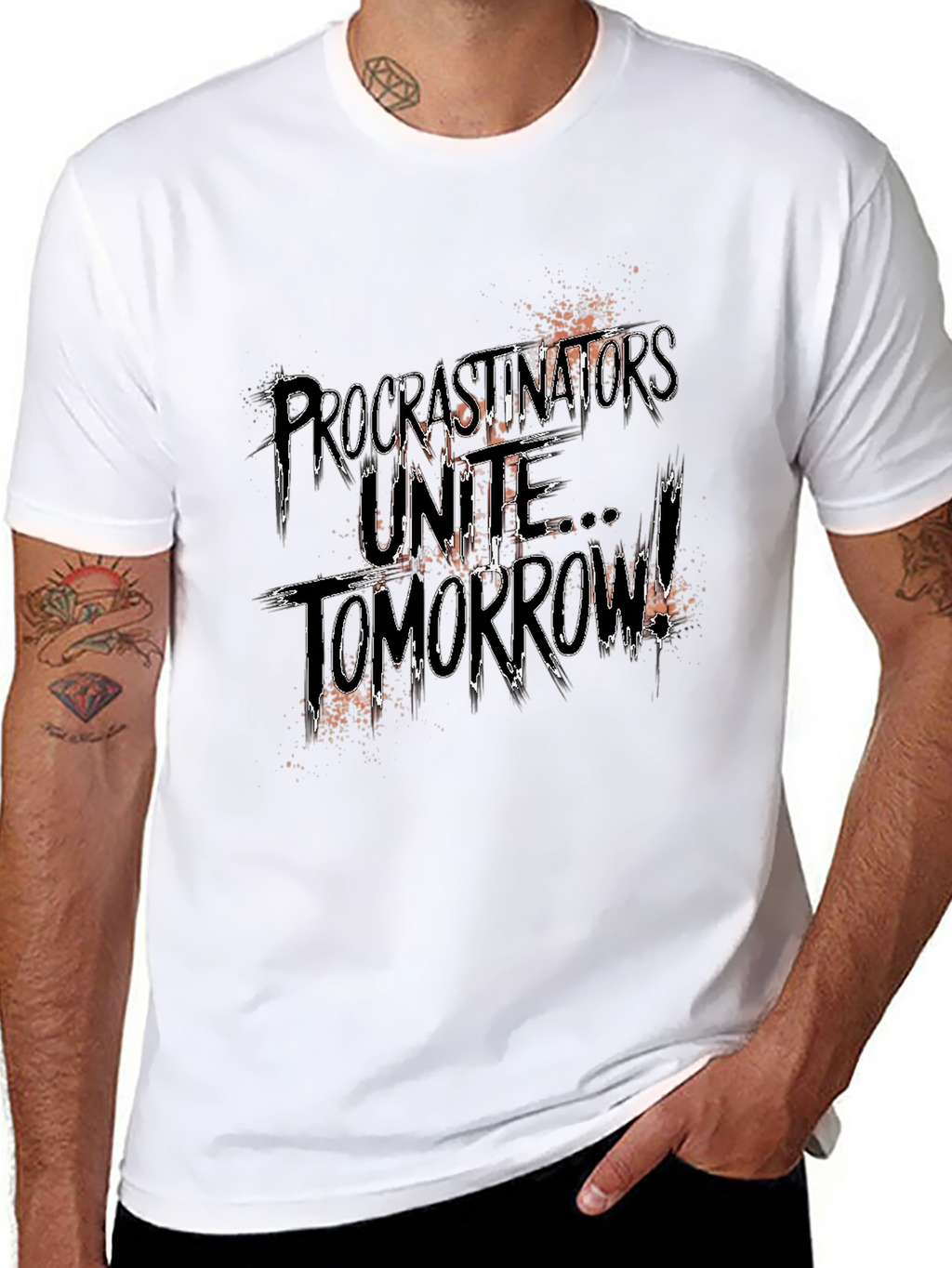 Procrastinators Unite Tomorrow Graphic Tee