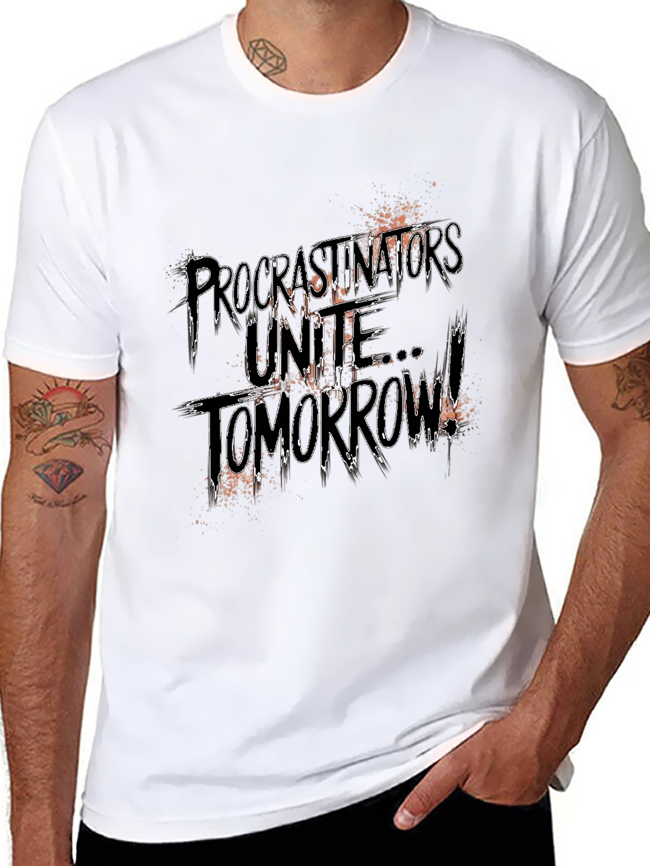 Procrastinators Unite Tomorrow Graphic Tee