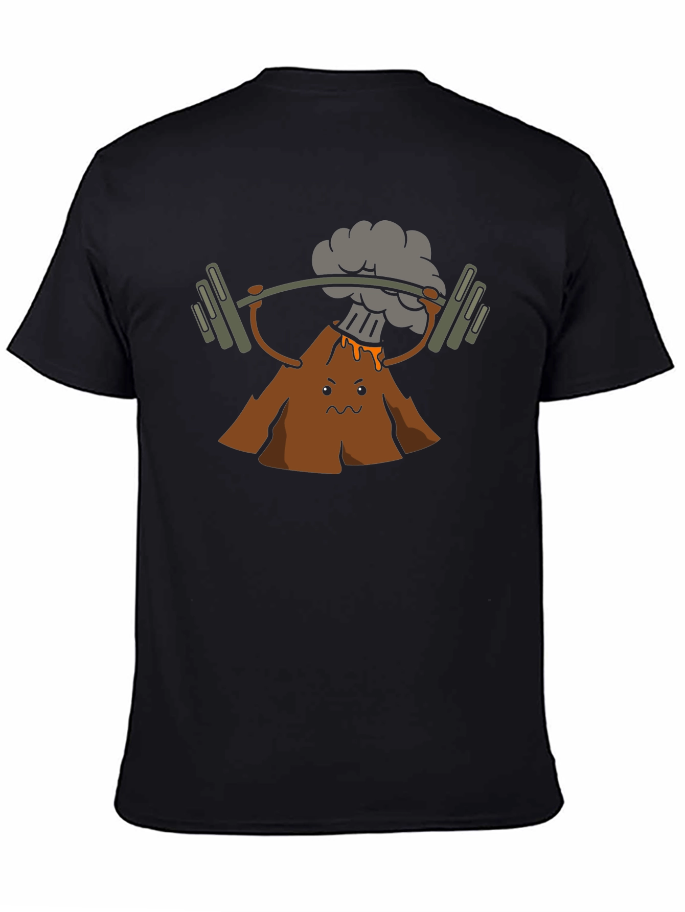 Volcano Lifting Weights Graphic T-Shirt