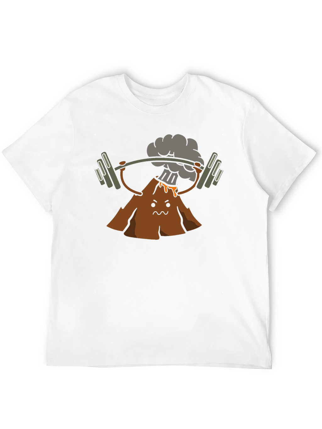 Volcano Lifting Weights Graphic T-Shirt