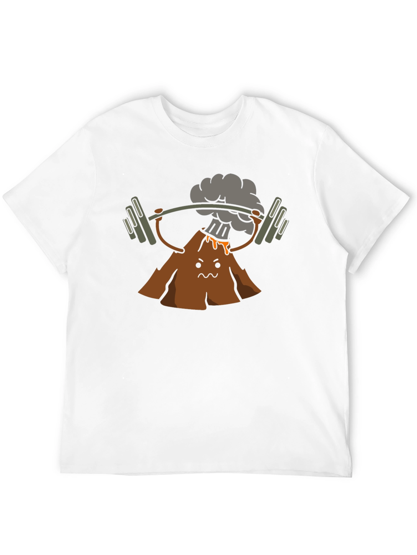 Volcano Lifting Weights Graphic T-Shirt