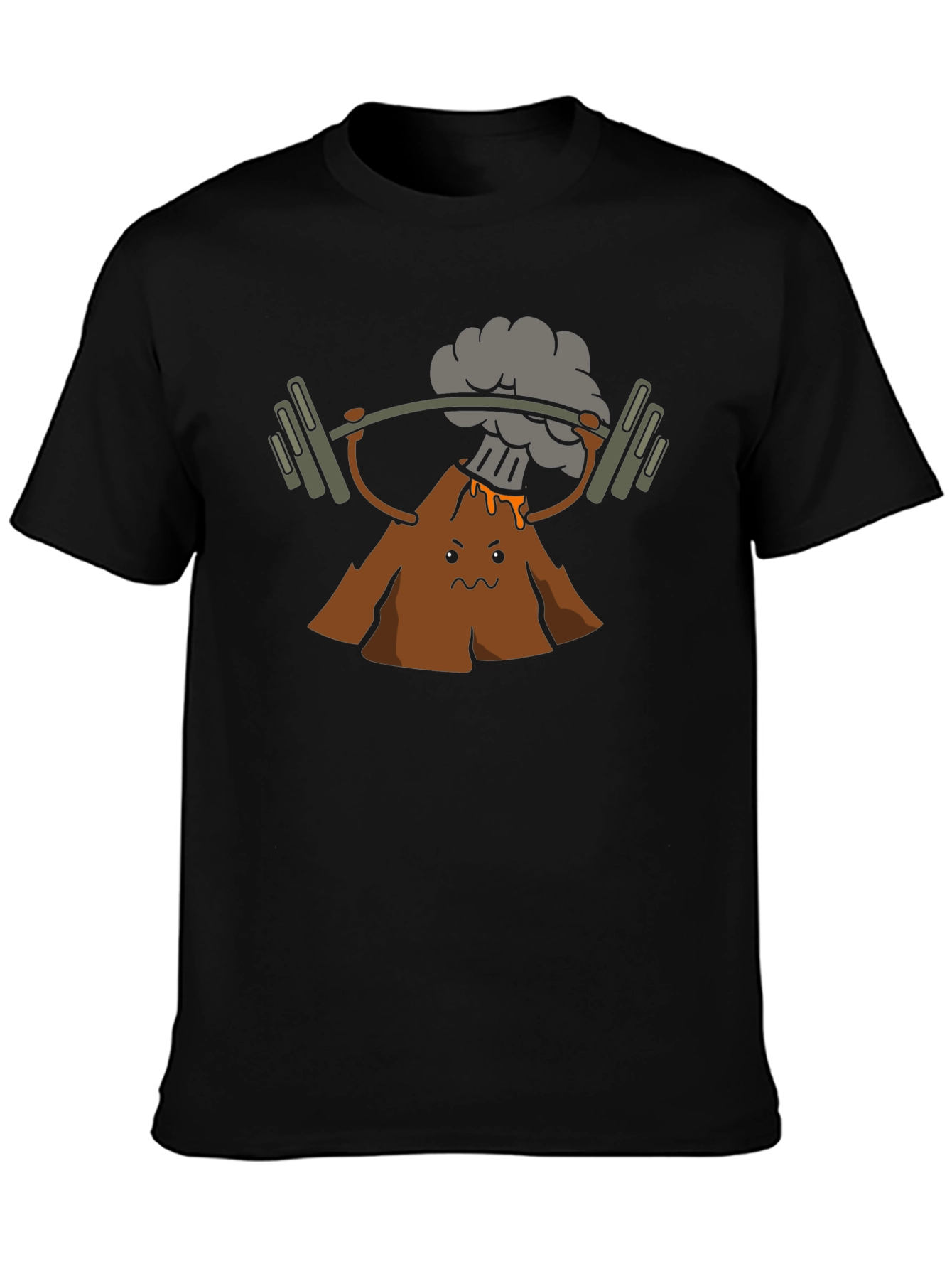 Volcano Lifting Weights Graphic T-Shirt