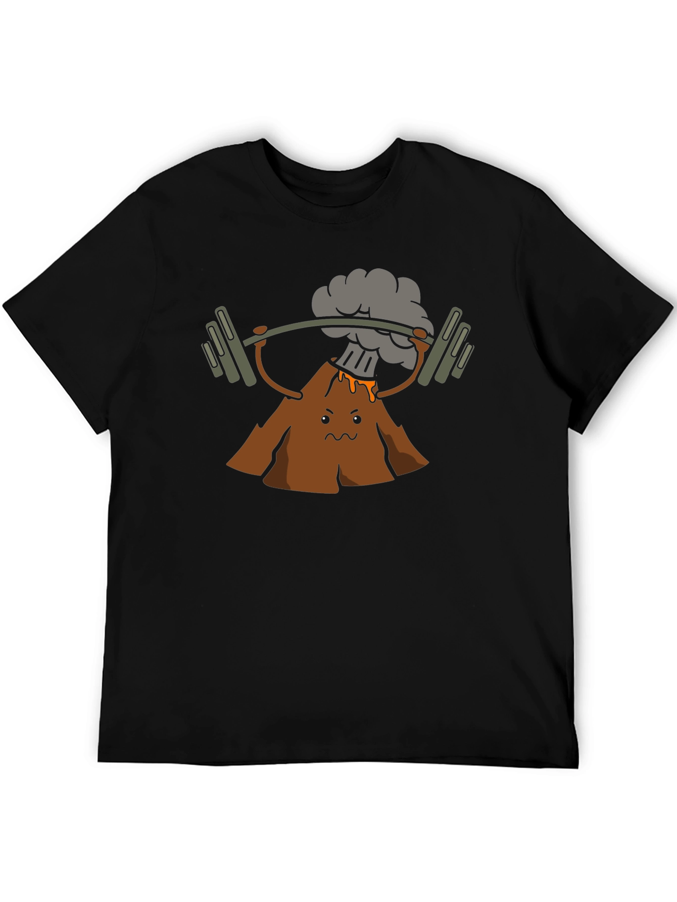 Volcano Lifting Weights Graphic T-Shirt