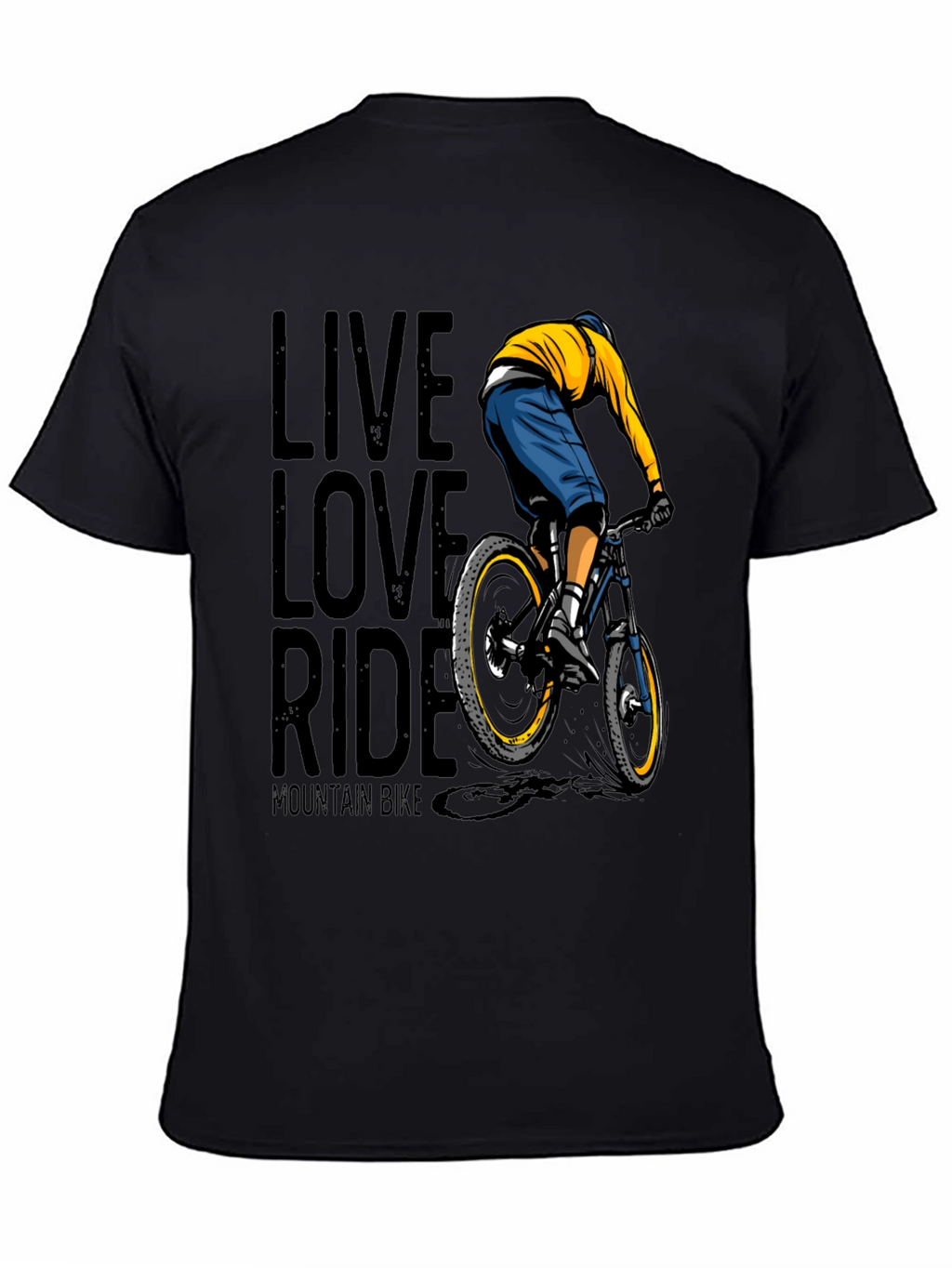 Live Love Ride Mountain Bike Graphic T-Shirt