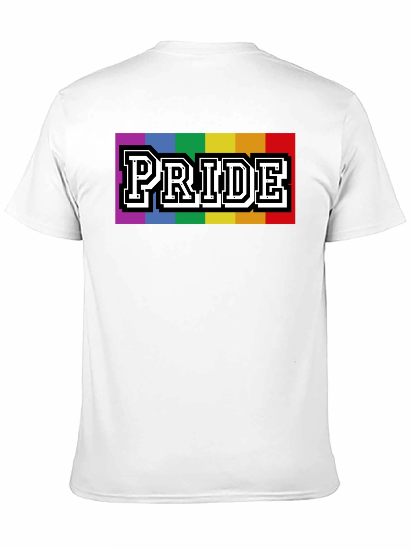 Pride Rainbow Graphic T-Shirt - Stylish Black Tee