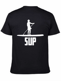 Stand Up Paddle Board SUP Black T-Shirt