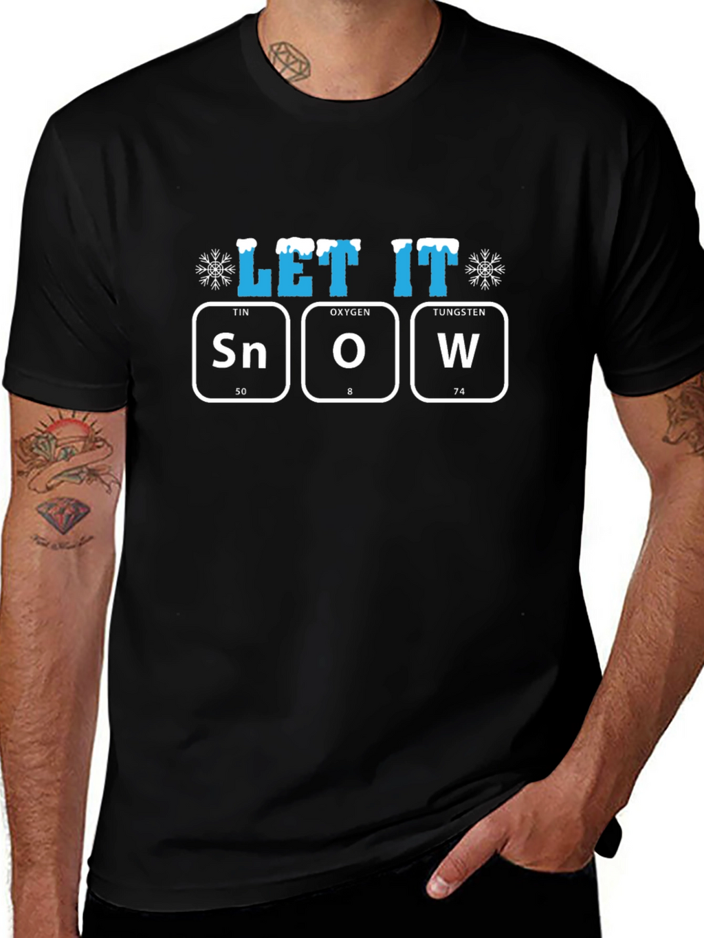 Let It Snow T-Shirt Periodic Table Design