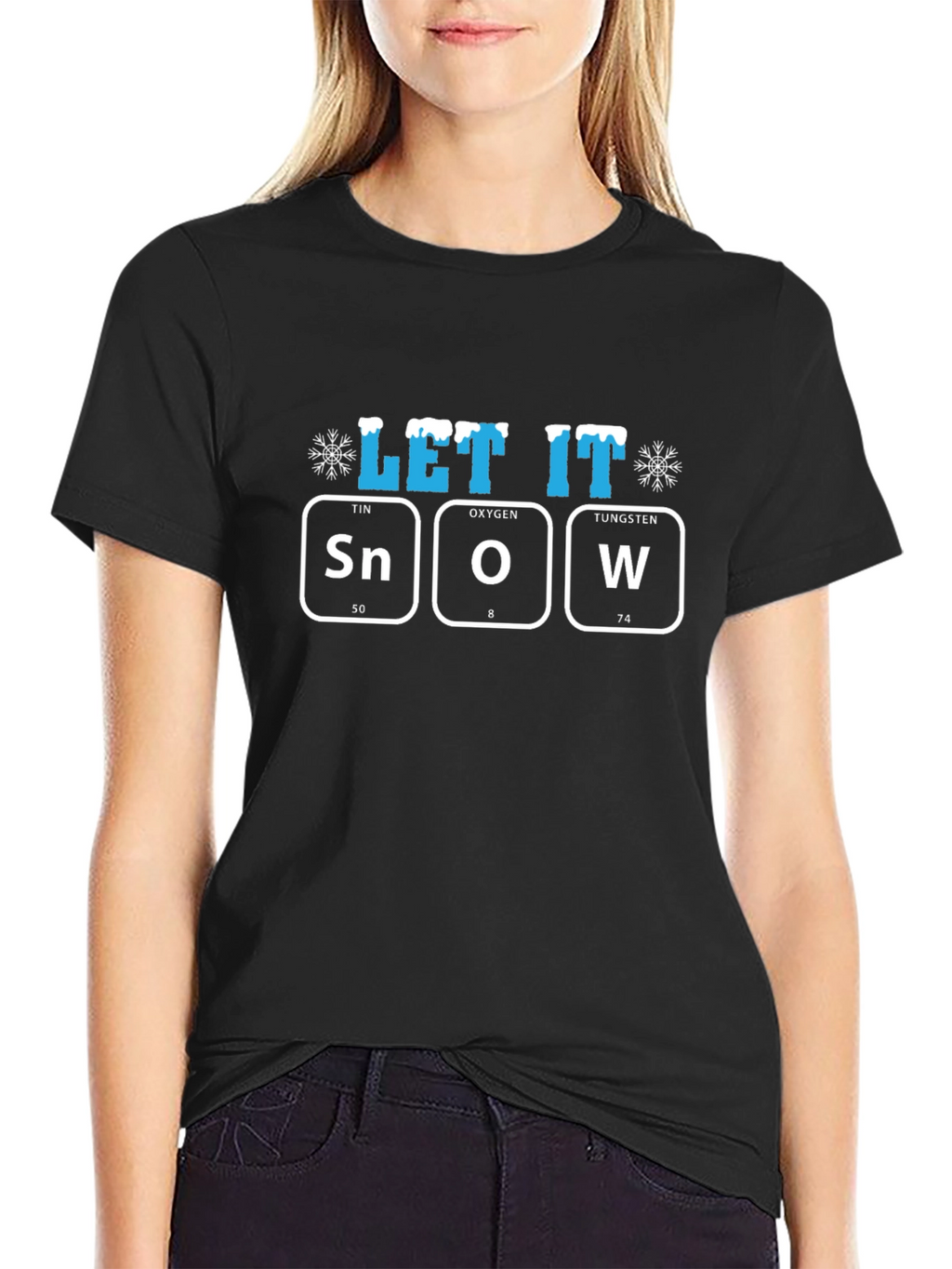 Let It Snow T-Shirt Periodic Table Design