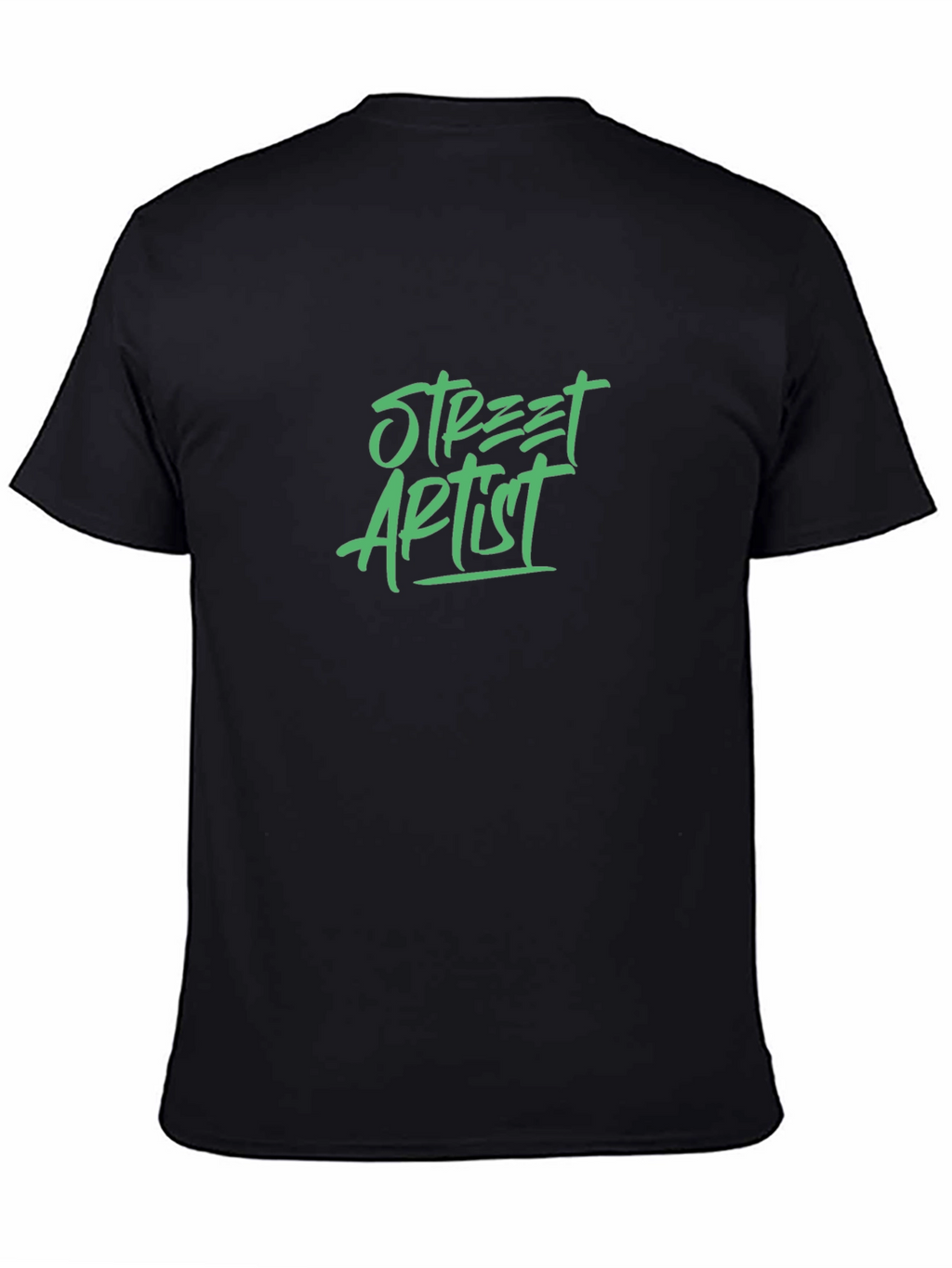 Street Artist Graphic Tee - Black Cotton Blend