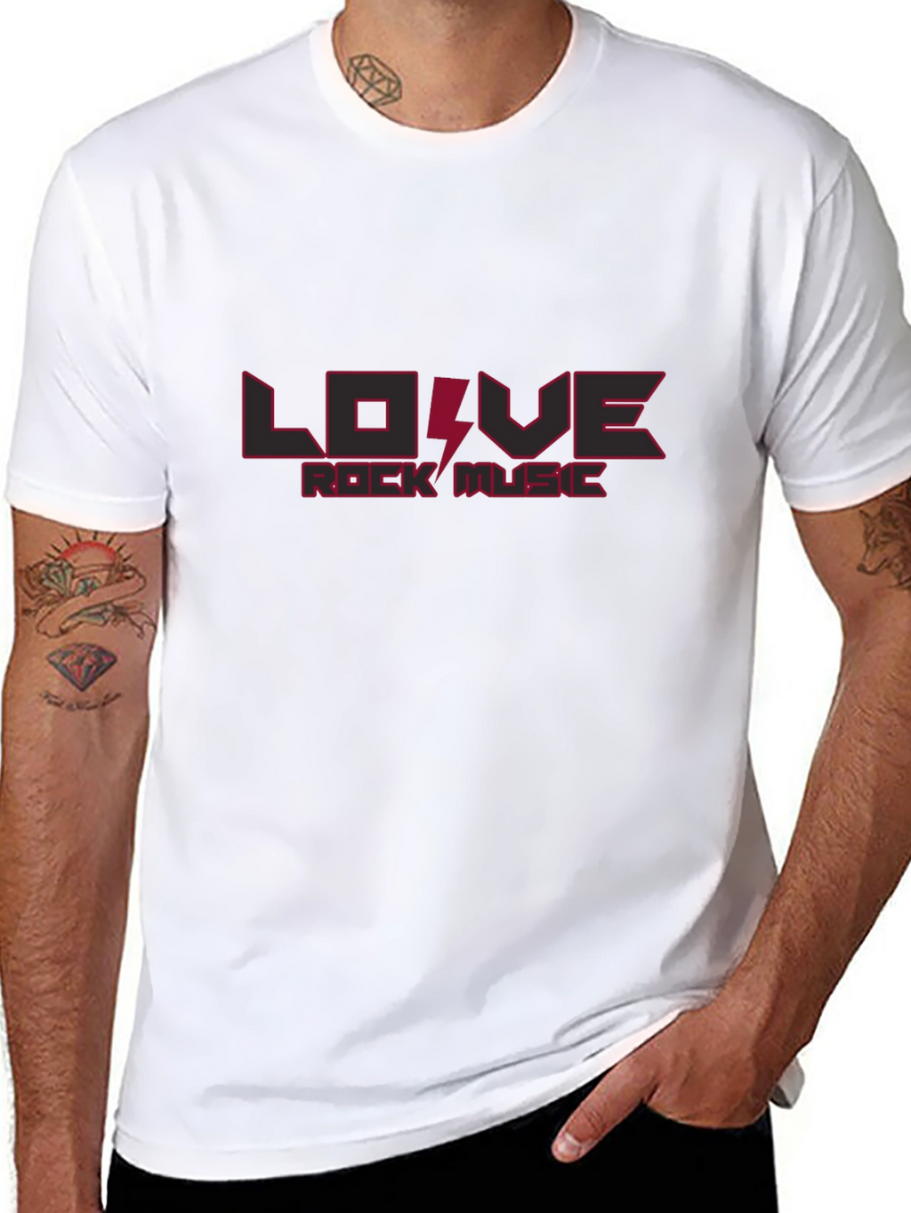 Rock Music Lover T-Shirt - Black Cotton Tee